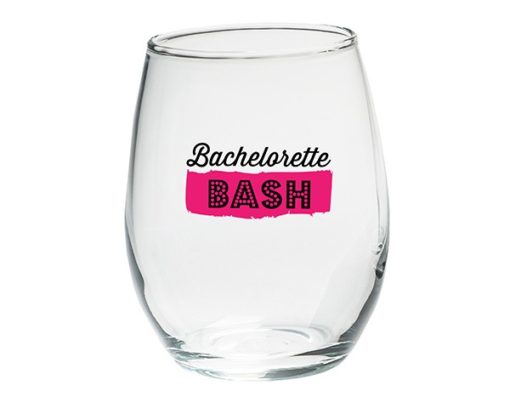 Bachelorette Bash 15 oz. Stemless Wine Glasses - (Set of 4)