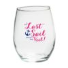 Last Sail Before The Veil 15 oz. Stemless Wine Glasses - (Set of 4)