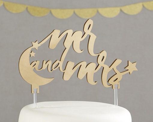 Under the Stars Mr. and Mrs. Cake Topper