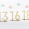 Gold Glitter Acrylic Table Numbers (13-18)