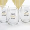 ConGRADulations! 15 oz. Stemless Wine Glass (Set of 4)