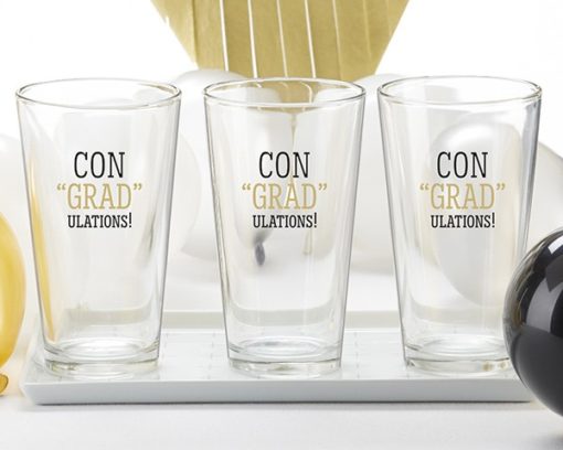 ConGRADulations! Pint Glass 16 oz. (Set of 4)