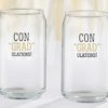 ConGRADulations! Graduation 16 oz. Can Glass (Set of 4)