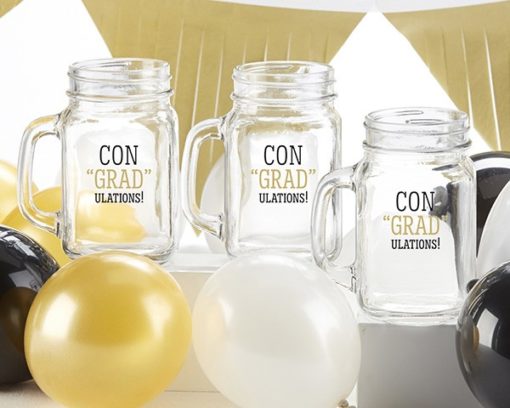 ConGRADulations! 16 oz. Mason Jar Mug (Set of 4)