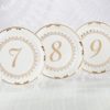 Tea Time Vintage Plate Table Numbers (7-12)