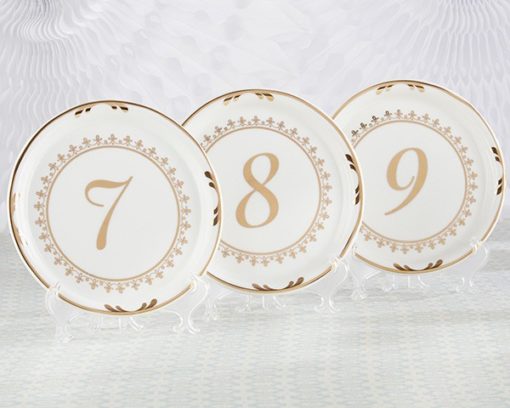 Tea Time Vintage Plate Table Numbers (7-12)