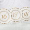 Tea Time Vintage Plate Table Numbers (13-18)