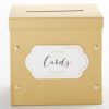 Gold Glitter Collapsible Card Box