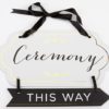 Classic Gold Foil Directional Ceremony Sign