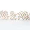 Gold Mr. & Mrs. Sweetheart Table Sign