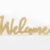 Gold Welcome Table Sign