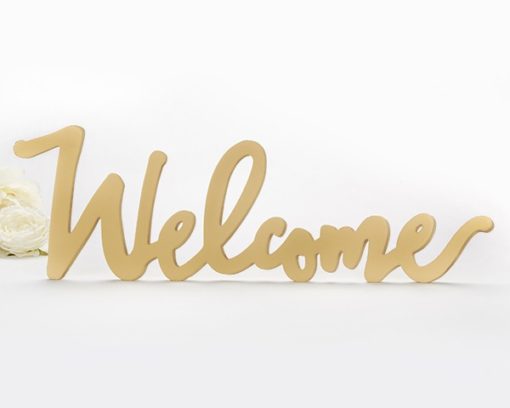 Gold Welcome Table Sign