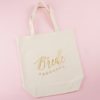 Gold Foil Bride Canvas Tote (Personalization Available)