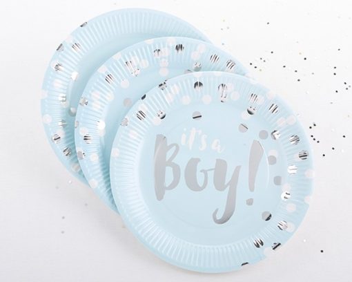 Foil Paper Plates - It's a Boy!