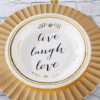 Live, Laugh, Love Paper Plates (Set of 8)