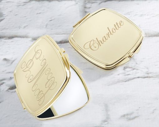 Personalized Gold Compact - Engraved