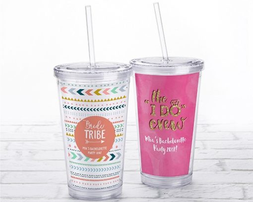 Acrylic Tumbler with Personalized Insert - Bachelorette