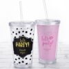 Acrylic Tumbler with Personalized Insert - Let's Party