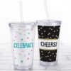 Acrylic Tumbler with Personalized Insert - Party Time