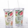 Acrylic Tumbler with Personalized Insert - Vintage