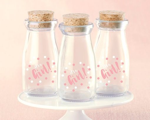 It's a Girl Milk Jar (Set of 12)
