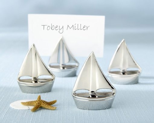 "Shining Sails" Silver Place Card Holders (Set of 4)