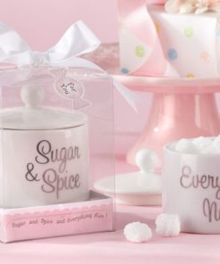 "Sugar, Spice and Everything Nice" Ceramic Sugar Bowl