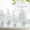 "Love Songs" Silver-Finish Music Note Place Card/Photo Holder (Set of 4)