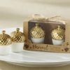 Gold Dipped Ceramic Acorn Salt & Pepper Shaker