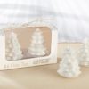 White Ceramic Pine Tree Salt & Pepper Shakers