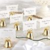 Gold Kissing Bells Place Card/Photo Holder (Set of 24)