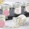 Personalized Glass Favor Jars - Kate's Rustic Baby Shower Collection (Set of 12)