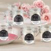 Personalized Glass Favor Jars - Mr. & Mrs. (Set of 12)