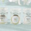 Personalized Glass Favor Jars - Gold Foil (Set of 12)