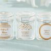 Personalized Glass Favor Jars - Copper Foil (Set of 12)