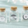 Petite Treat Square Glass Favor Jar - Silver Foil (Set of 12)