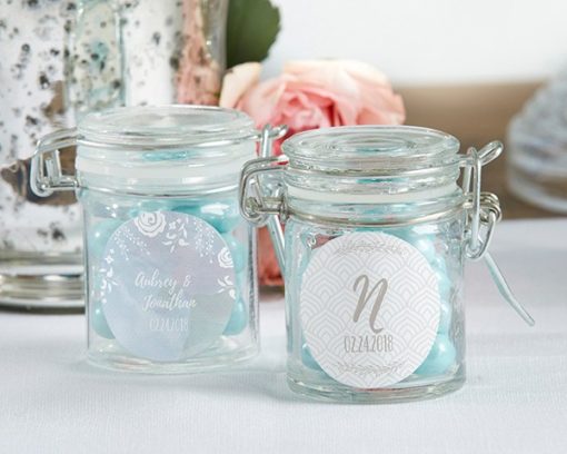 Personalized Glass Favor Jars - Ethereal (Set of 12)