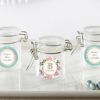 Personalized Glass Favor Jars - Tea Time (Set of 12)