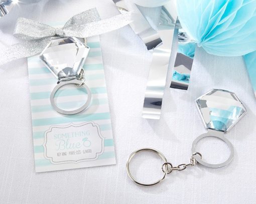 Something Blue Ring Key Ring