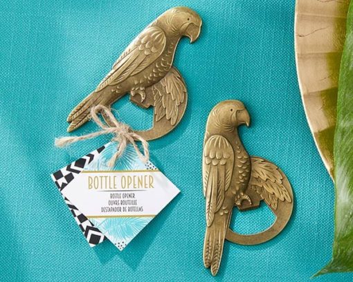 Antique Gold Parrot Bottle Opener