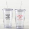 Personalized Printed Acrylic Tumbler - Wedding