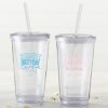 Personalized Printed Acrylic Tumbler - Happy Birthday