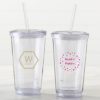 Personalized Printed Acrylic Tumbler - Modern Classic