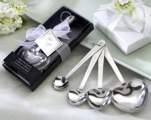"Love Beyond Measure" Heart-Shaped Measuring Spoons in Gift Box