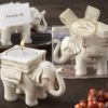 "Lucky Elephant" Antique Ivory - Finish Tea Light Holder