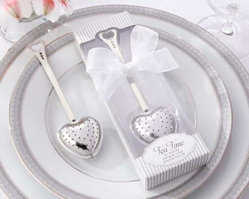 "Tea Time" Heart Tea Infuser in Elegant White Gift Box