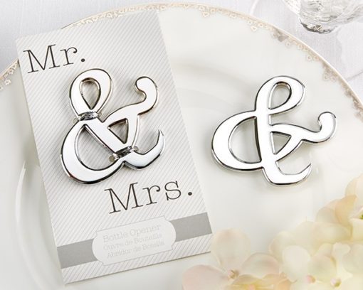 "Mr. & Mrs." Ampersand Bottle Opener (Available Personalized)