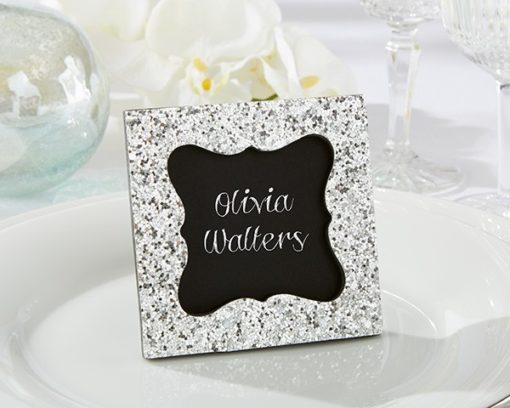 "Sparkle and Shine" Silver Glitter Frame