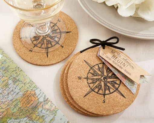 "Let the Journey Begin" Cork Coasters