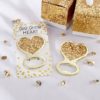 Gold Glitter Heart Bottle Opener